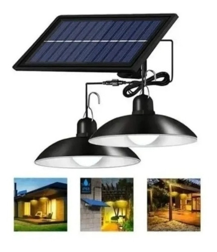 Lampara Led Solar Doble 240w + Panel 