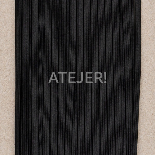 Imagen 4 de 8 de Elástico Liso Marca Bentley Art 12 De 5mm X 50 Metros Negro