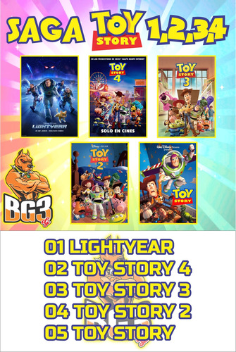 Saga Toy Story 720p Descarga Digital 