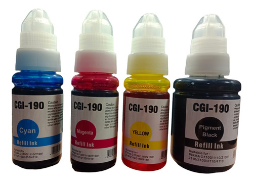 Kit Tintas Gi-190 Alternativa -135ml Negra Pig, 70ml Colores