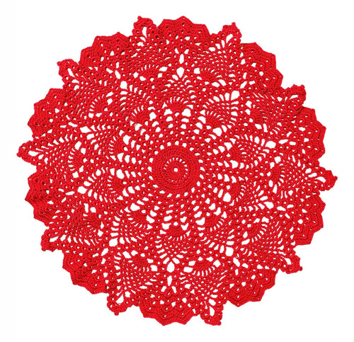 Lace Tablecloth Doily Handmade Crochet Placemat Women Vase M