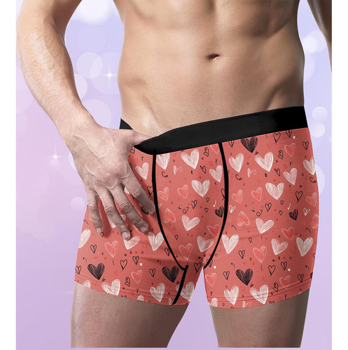 Cómodos Bóxers Con Estampado Digital Para Hombre, Transpirab