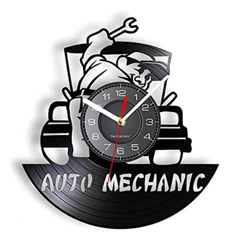 Reloj Pared Clcok Mecanico Automatico Montado Retroregistro