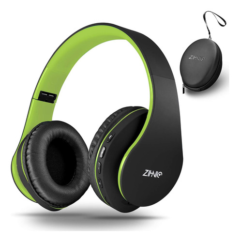 Audífono Zihnic Z-816, Recargable, Over-ear, Bt, Verde