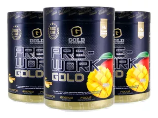 Pre Work Gold Nutrition Pre Entrenamiento Pack X 3