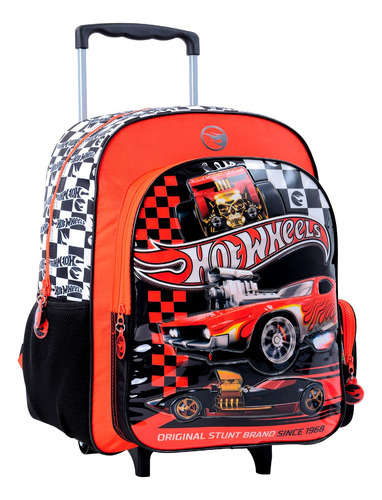 Mochila Hot Wheels Carro 18 Pulgadas Primaria Original Sk