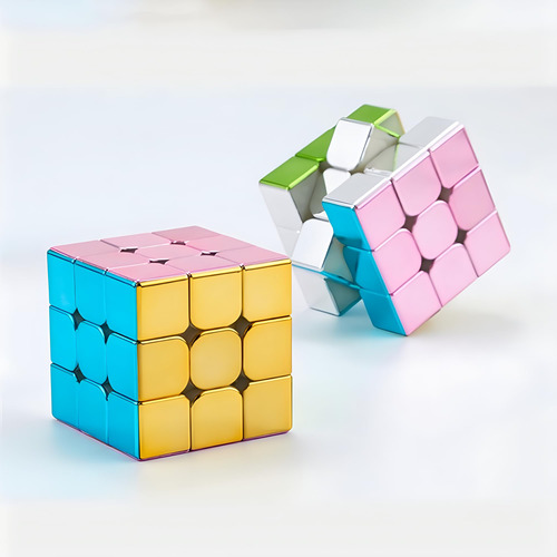 Cubo Magnético Liangcuber 3x3 Reflectante Macarrones Color De La Estructura