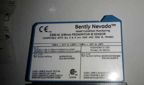 Sensor Proximidad Bently Nevada 3300 Xl 5/8 Mm