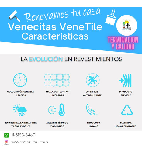 Imagen 4 de 10 de Colocación Y Venta De Venecitas Venetile