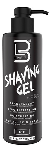 Level 3 Shaving Gel De Afeitar Hidratante Barberia Ice 500ml