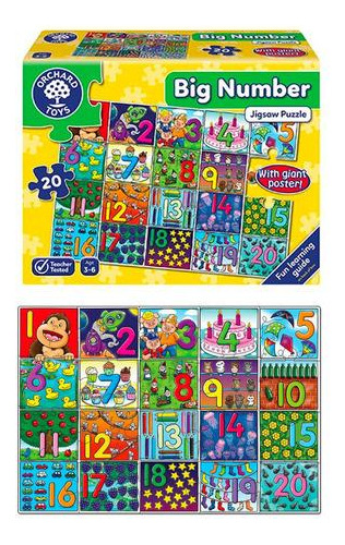 Puzzle Números Grandes Orchard  20 Piezas Oferta