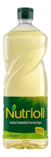 Aceite Comestible Puro De Soya Nutrioli Con 3 Piezas De 946m