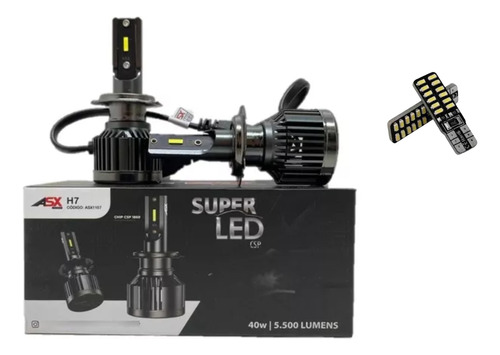 Kit Super Led Ultra  Asx 40w 5.500 Lumens Lançamento +brinde