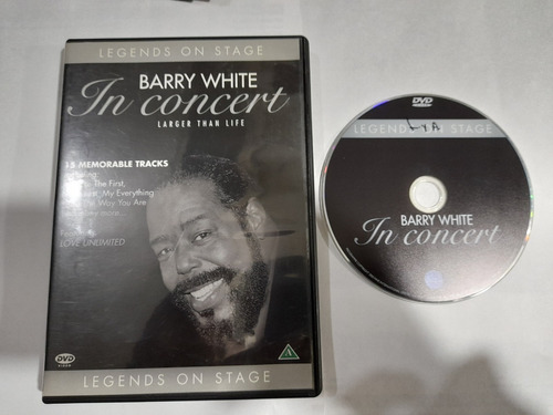 Dvd Barry White In Concert En Formato Dvd