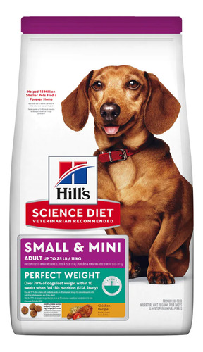 Hill's alimento perfect weight perro adulto raza chica 6.7kg