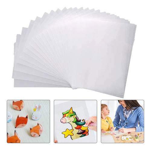 Folhas De Plástico Termorretráteis Translúcidas Diy