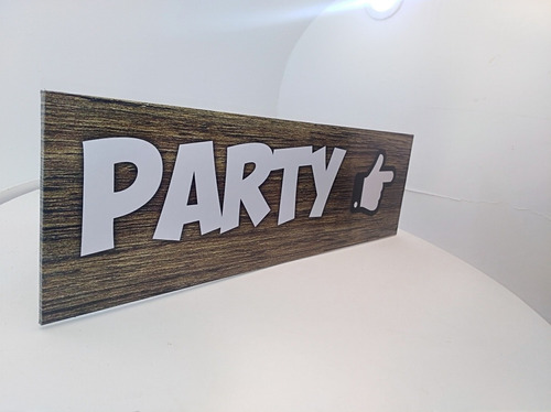 Imagen 3 de 10 de Cartel De Señalizacion Para Fiestas De Madera Personalizados