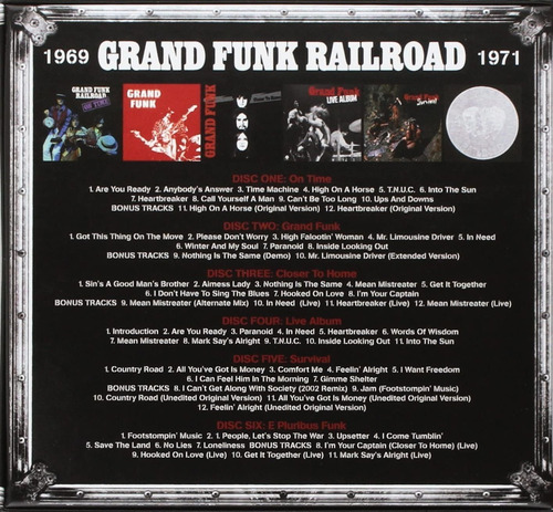 Grand Funk Railroad Trunk Of Funk Vol 1 6 Cd Box | Envío gratis