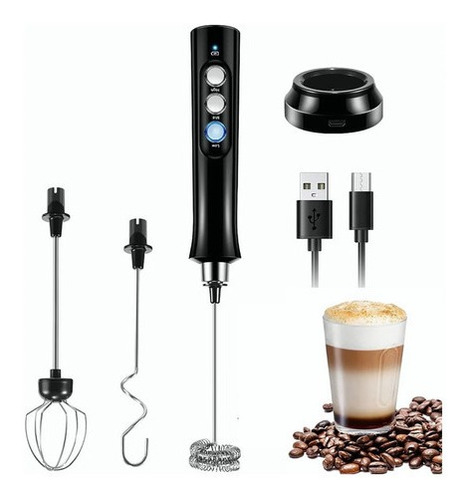 Mini Batidora Eléctrica Usb Portátil Espumador Leche, Café