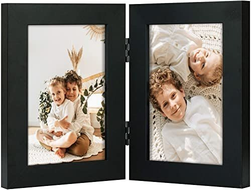 Golden State Art, 4x6 Double Hinged Picture Frame, 1hp9g