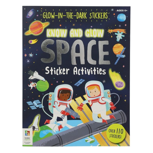 Libro Del Espacio Que Brilla En La Oscuridad Con Stickers