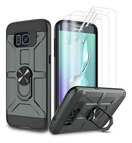 Funda Para Galaxy S6 Edge Plus Galaxy S6 Edge+ Verde Oscuro