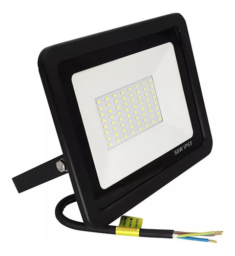 Reflector Led 50w Exterior Extra Chato Blanco Frio Milenium