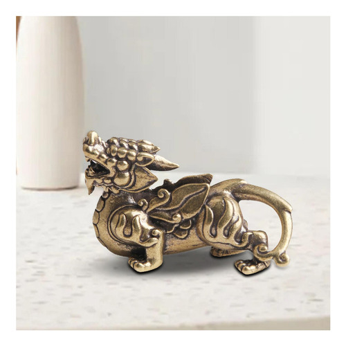 Estatua De Latón Feng Shui Pi Yao, Figuras De Escultura De