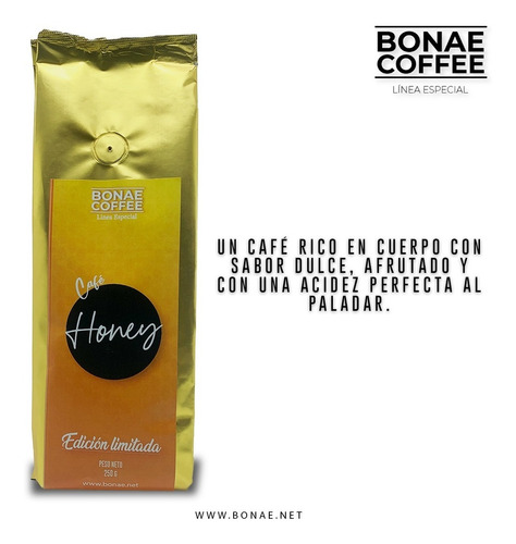 Imagen 3 de 3 de Café Honey Bonae 250 G - G A $128 - g a $84