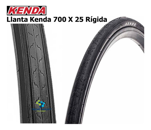 Llanta Bicicleta Ruta Kenda 700 X 25 Rigida X 2 Und Coraza