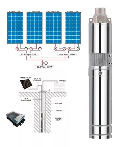 Bomba Solar Sumergible 400W (Sin paneles) – Paicaví – hidrocentro