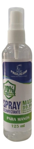 Spray Prolicom Desinfectante Para Manos C/aroma 125ml 36 /vc