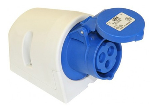 Pce Toma Pared - Ip-67 220/240v H6 Azul 32a 2p+t