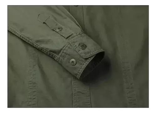Camisa De Trabajo Holgada De Manga Larga Para Hombre De Tall