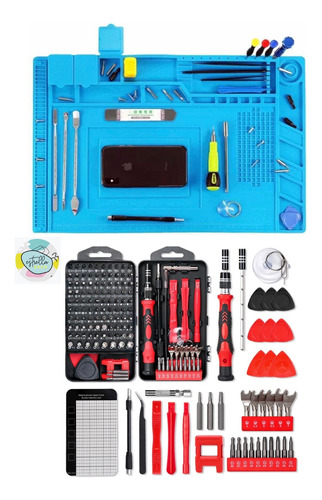 Kit Destornillador Electronica Celular + Manta Antiestática