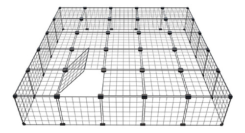 Cercado Porquinho Índia 150x150x30 Com Teto Cercadinho Pet