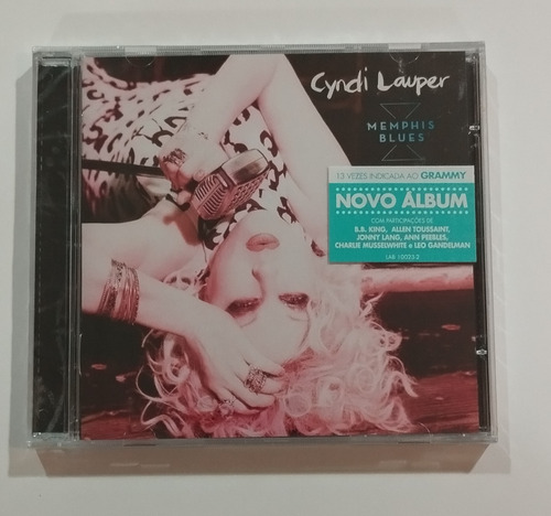 Cd Cyndi Lauper - Memphis Blues - Lacrado De Fábrica 