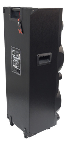 Caixa Som Amplificada Bluetooth 1400w Usb Led 2 Microfone