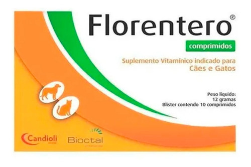 Suplemento Vitamínico Florentero P/ Cães E Gatos 10 Comp