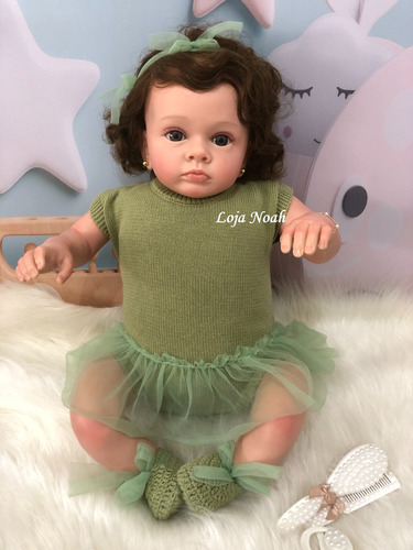 Boneca Bebê Reborn Kit Tutti Realista - Pronto Envio