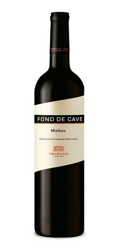 Imagen 1 de 1 de Vino Tinto Fond De Cave Malbec Trapiche 750ml