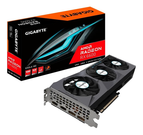 Placa De Video Gigabyte Rx 6600 Eagle 8gb Gddr6 Radeon