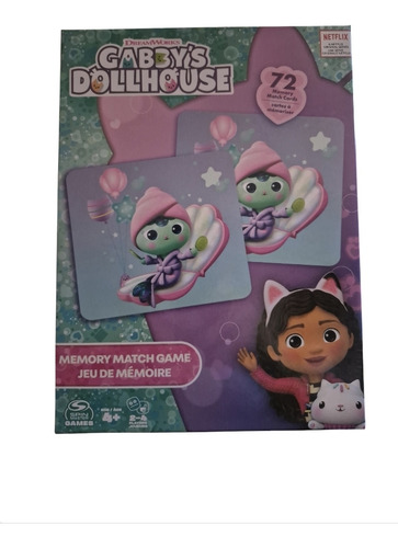 Gabby's Dollhouse Juego Memorice 72 Cartas Original.