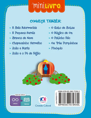 Cinderela - Kit 50 Livrinhos Lembrancinha De Festa Sacolinha Aniversário