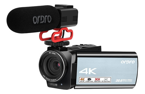 Videocámara Ordro Ax10 4k 30fps Ultra Hd Con Cámara Ir Visio