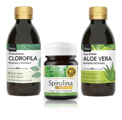 Plan Detox Natier Clorofila+spirulina+aloe Vera