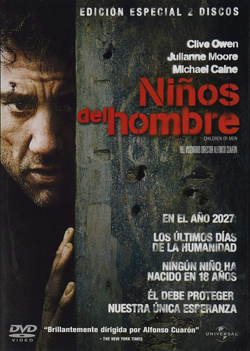 Niños Del Hombre Alfonso Cuaron Pelicula 2 Discos Dvd