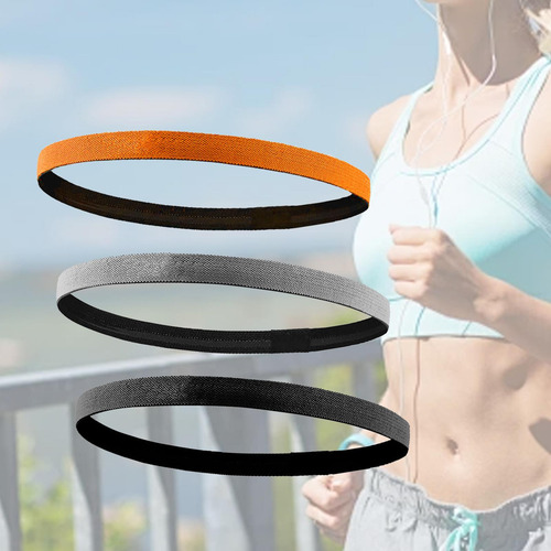 3 Diademas Deportivas Elásticas, Diademas Para El Pelo,