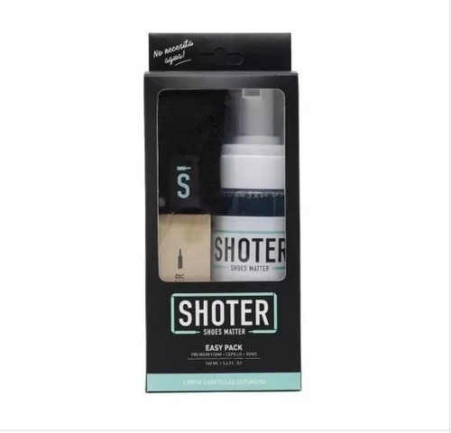 Limpia Zapatillas Shoter Easy Pack-kit(espuma+cepillo+paño )
