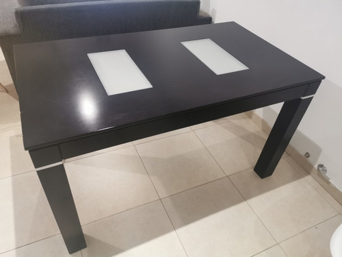 Mesa Mdf Laqueado Melamina Wengue